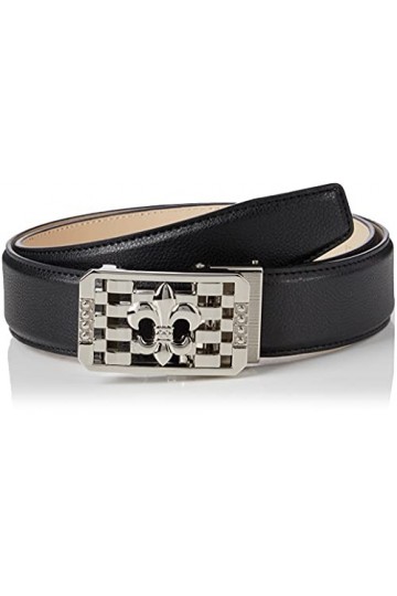 Anthoni Crown Ledergürtel Ceinture, Schwarz, 90 Femme