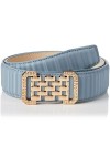 Anthoni Crown Ledergürtel Ceinture, Bleu Ciel, 100 Femme