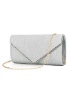 Alifyt Pochette élégante à paillettes pour femme - Pochette de soirée - Sac à bandoulière - Pour soirée de mariage, bal de fi