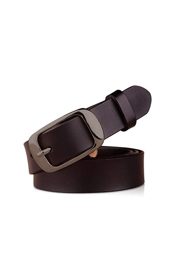 DORRISO Élégante Femme Ceinture Simple et à La Mode Ceinture Cuir pour Toutes Occasions, 3 Tailles 105CM 110CM 115CM Ceinture
