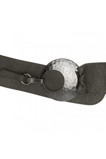 Caspar GU225 Ceinture large pour femme, Taille:90, Couleur:gris foncé