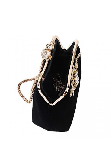 Bluerare Pour Femme Perle Diamant Sac À Main Vintage Sac De Soirée En Fleur De Cristal Fête De Mariage Pochette De Mariée Sac