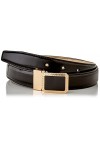 Anthoni Crown Cuir Ceinture, Noir, 85 cm Femme