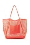Hoxis Mesh Beach Tote Sac à main pour femme Blanc