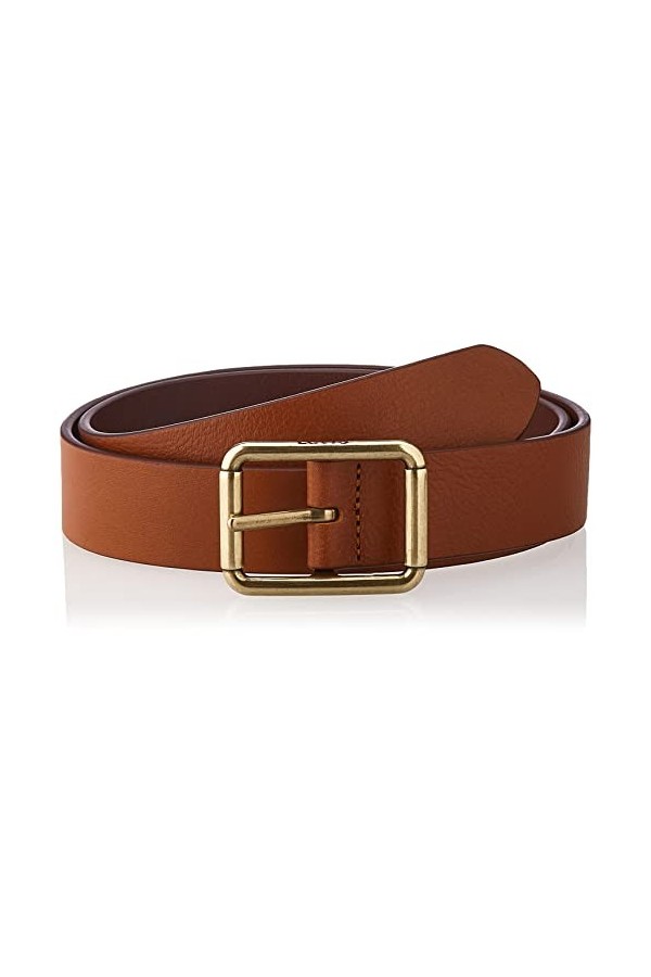 Levis Femme Womens Mid-width WOMEN S MID WIDTH CENTER BAR BELT, Tan, 75 EU