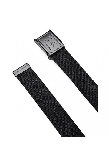 Under Armour Ceinture tissée, 410 Bleu Marine/Base Kaki/Argent, Taille Unique Garçon