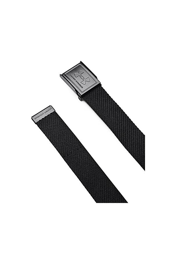 Under Armour Ceinture tissée, 410 Bleu Marine/Base Kaki/Argent, Taille Unique Garçon