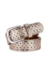Vintage Lady Ceinture Évider Rivet Femelle Ceintures Large 3.5cm Ceinture jeans ceinture vêtements accessoires
