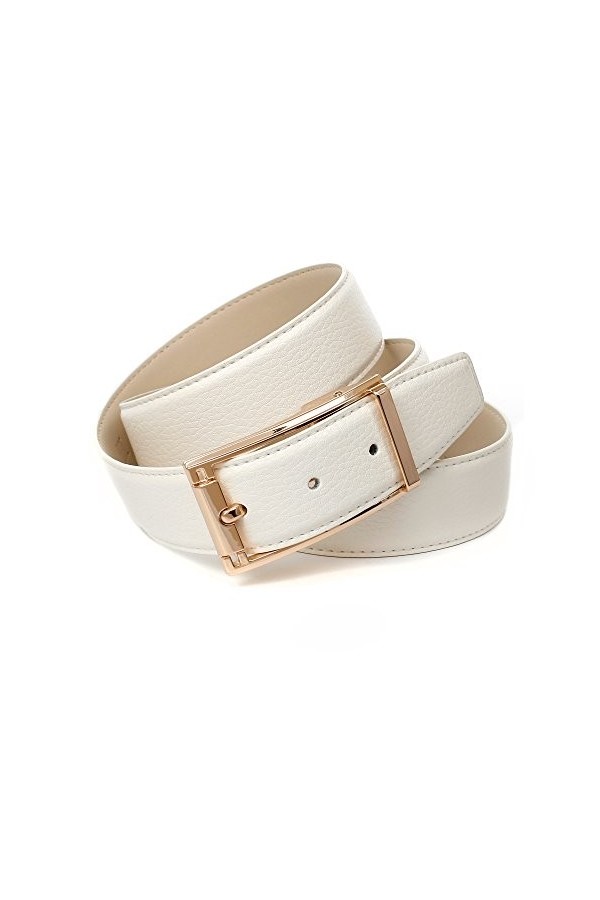 Anthoni Crown A4JBT90 Ceinture, Blanc Weiss 090 , 95 cm Femme