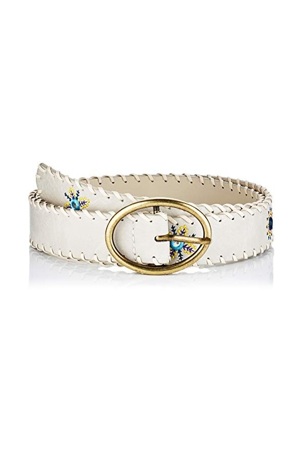Desigual Belt_Julietta Ceinture, Blanc, 85 Femme