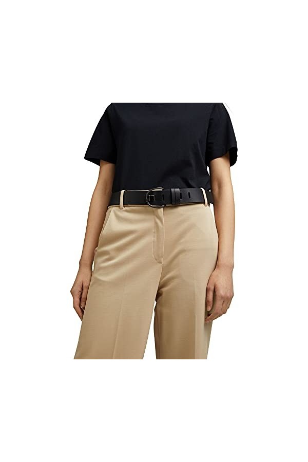 Esprit 021ea1s306 Ceinture, 001/Black, 80 cm Femme