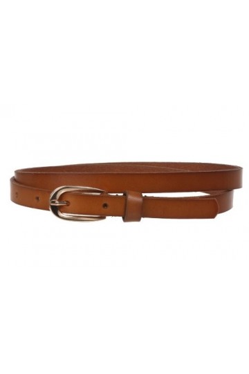 Ceinture en cuir de vache pleine fleur pour femme 1/2" 13 mm - Marron - L-97 cm