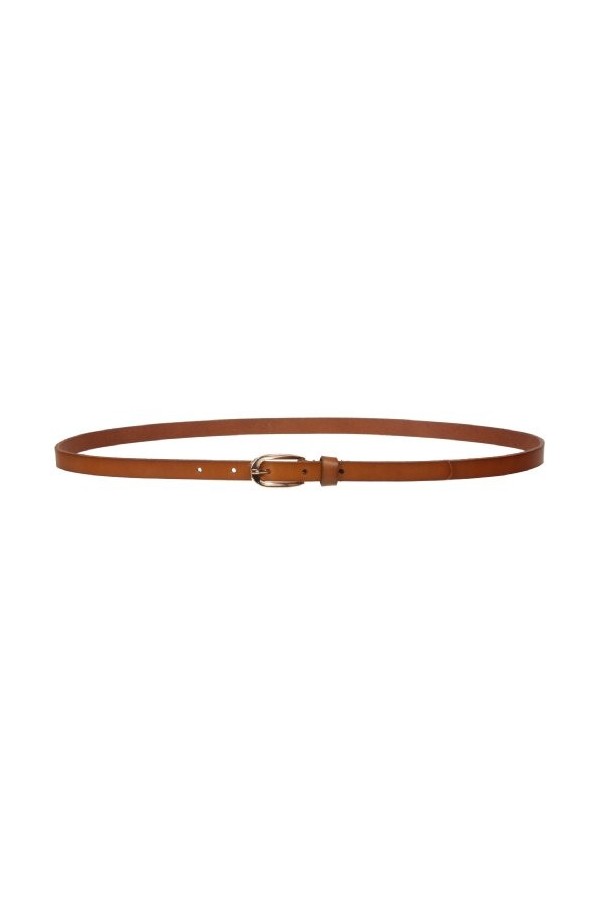 Ceinture en cuir de vache pleine fleur pour femme 1/2" 13 mm - Marron - L-97 cm