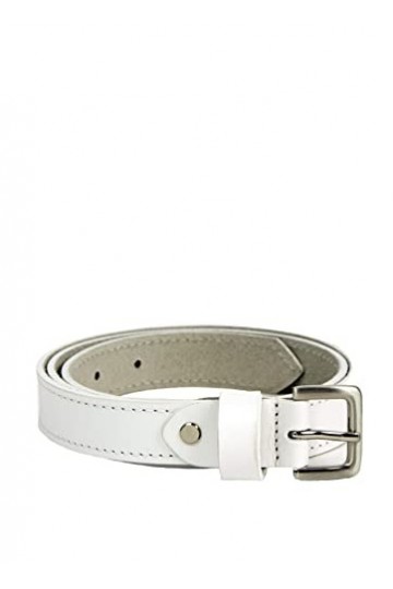Lakeland Leather Keswick Ceinture en cuir véritable pour femme - Blanc - X-Large