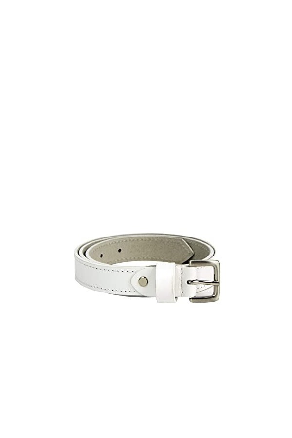 Lakeland Leather Keswick Ceinture en cuir véritable pour femme - Blanc - X-Large