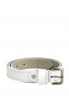 Lakeland Leather Keswick Ceinture en cuir véritable pour femme - Blanc - X-Large
