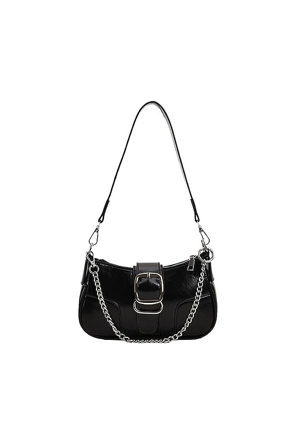 Kexpery Femmes Mode Hobo Sac Polyvalent Élégant Pochette Fermeture À Glissière Couleur Unie Femme Sac De Soirée De Mariage A