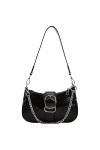 Kexpery Femmes Mode Hobo Sac Polyvalent Élégant Pochette Fermeture À Glissière Couleur Unie Femme Sac De Soirée De Mariage A
