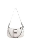 Kexpery Femmes Mode Hobo Sac Polyvalent Élégant Pochette Fermeture À Glissière Couleur Unie Femme Sac De Soirée De Mariage A