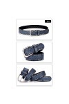 Vintage Lady Ceinture Évider Rivet Femelle Ceintures Large 3.5cm Ceinture jeans ceinture vêtements accessoires, Bleu