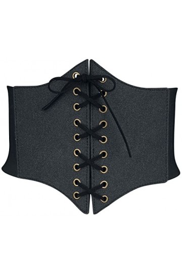 Gothicana by EMP Femme Ceinture noire avec laçage Standard