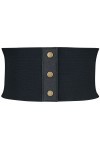 Gothicana by EMP Femme Ceinture noire avec laçage Standard