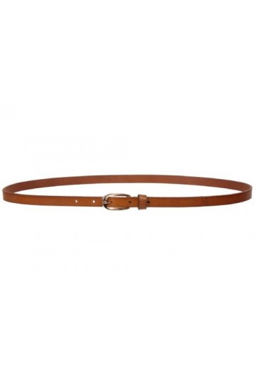 Ceinture en cuir de vache pleine fleur pour femme 1/2" 13 mm - Marron - L-97 cm
