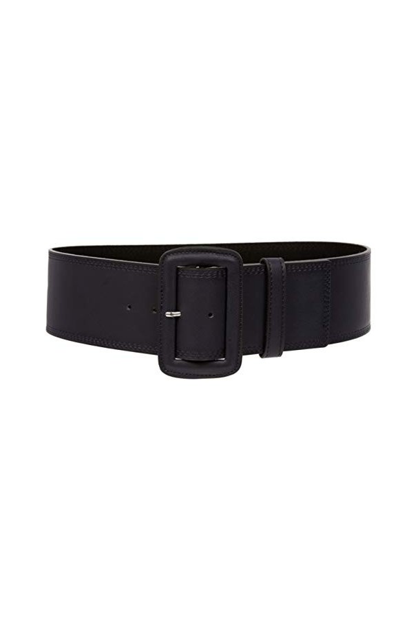 Ceinture en cuir rectangulaire pour femme 7,6 cm de large - Bleu - XS/S - 28"
