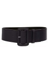 Ceinture en cuir rectangulaire pour femme 7,6 cm de large - Bleu - XS/S - 28"