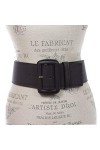Ceinture en cuir rectangulaire pour femme 7,6 cm de large - Bleu - XS/S - 28"