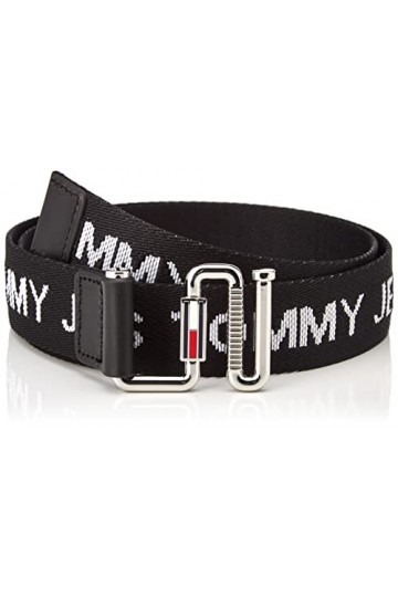 Tommy Jeans TJW Essentials Ceinture en toile pour femme Noir Taille 95