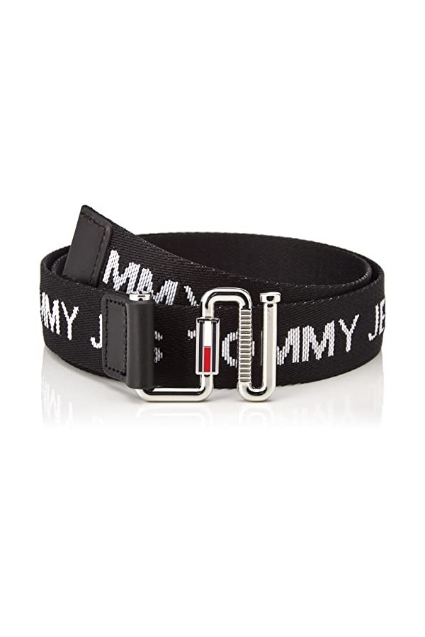 Tommy Jeans TJW Essentials Ceinture en toile pour femme Noir Taille 95
