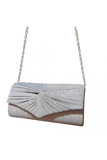 NAIXUE Sac à main à paillettes pour femme - Sac de soirée formel - Sac à bandoulière élégant pour fête, banquet, mariage