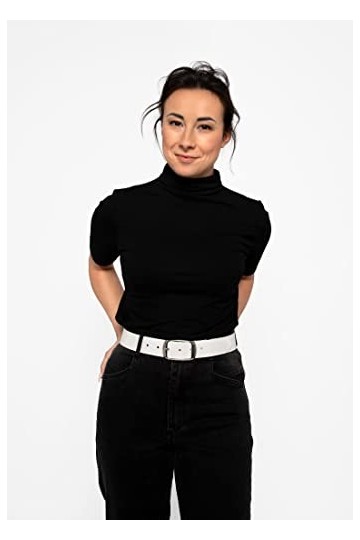 Tamaris Essential Classics TB0002L01 Ceinture pour femme Uni, Blanc., 105