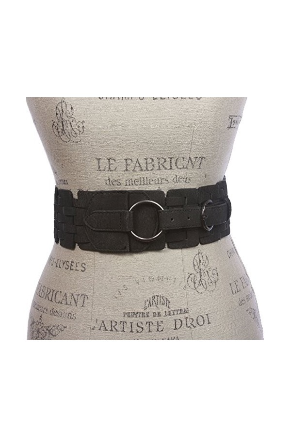 beltiscool - Ceinture - Femme - Noir - L/Xl 36~40