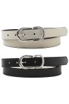 LEVIS FOOTWEAR AND ACCESSORIES Womens Metal Loop Reversible Belt, Regular Black, 65