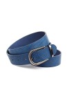 Anthoni Crown Ledergürtel Ceinture, Dunkelblau, 105 Femme