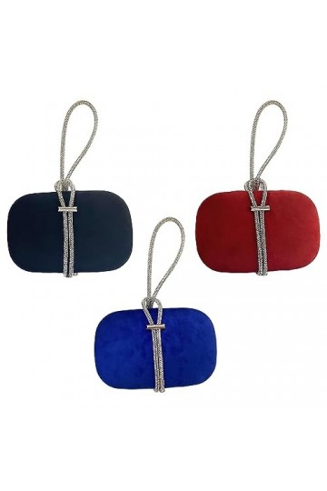 Sac fourre-tout en velours avec poignée - Sac de soirée formel - Sac à main élégant pour fête de mariage - Sac à main polyval