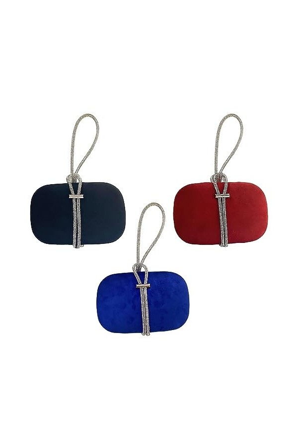 Sac fourre-tout en velours avec poignée - Sac de soirée formel - Sac à main élégant pour fête de mariage - Sac à main polyval