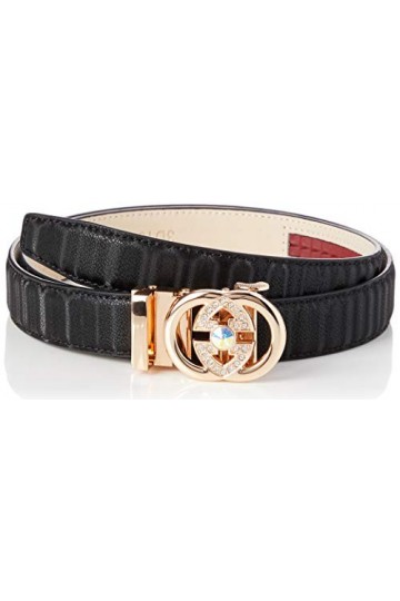 Anthoni Crown Ledergürtel Ceinture, Schwarz, 95 Femme