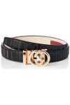 Anthoni Crown Ledergürtel Ceinture, Schwarz, 95 Femme