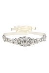 EVER FAITH Ceinture Adjustable Femme Goutte deau Grand Bijou Accessoire Mariage Cristal Strass