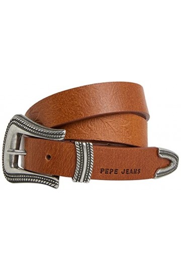 Pepe Jeans Ceinture Cécile, Marron Havane , M Femme