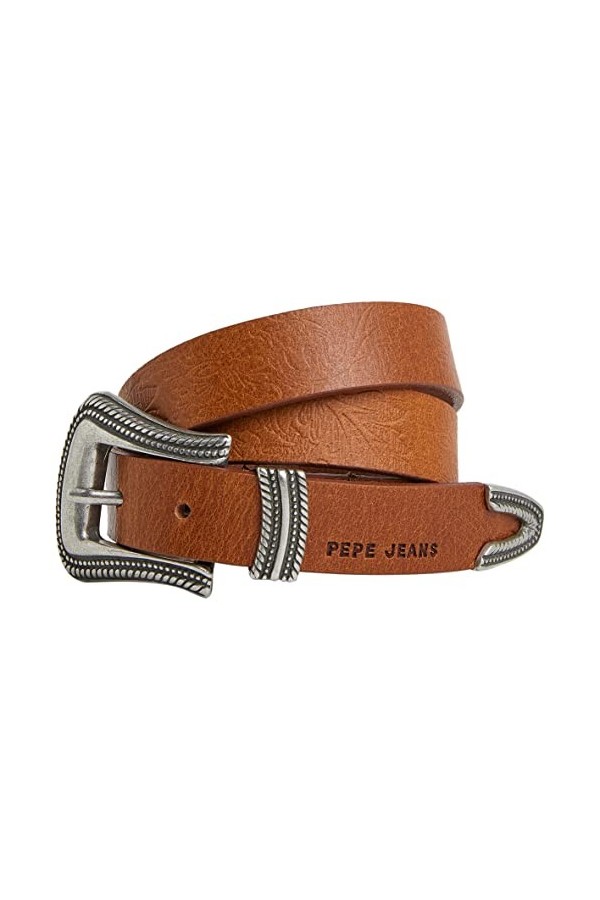 Pepe Jeans Ceinture Cécile, Marron Havane , M Femme