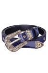 KYEYGWO Ceinture en cuir pour femme avec boucle ardillon vintage réglable en cuir PU pour jeans, pantalons et robes, Rouge, M