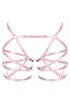 Bbohss Ceinture porte-jarretelles réglable pour femme - Rose - Taille Unique