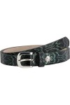 LINDENMANN Womens Leather Belt/Womens Belt, leather belt, anthracite, Farbe/Color:gris, Size US/EU:Waist Size 31.5 M EU 80 