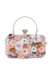 Hixingo Sac à main Femme, Sac de Soirée Multicolore Sac à Main Élégant Sac à Main de Mariage Pochettes de Mariage Cocktail po