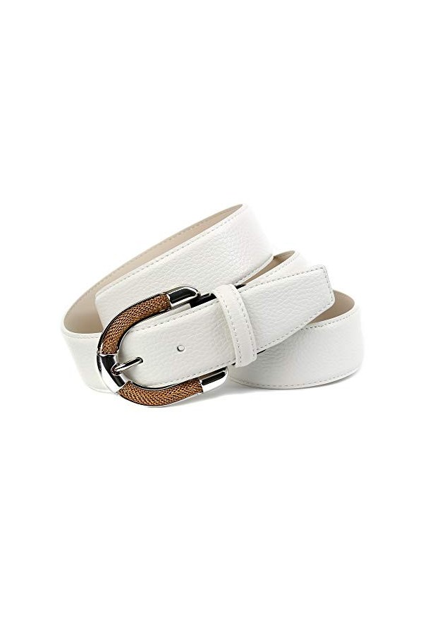 Anthoni Crown Sg4.t90 Ceinture, Blanc Weiss 090 , 125 Taille Fabricant: 110 Femme