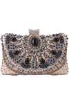 Sac de soirée pour femme sac à main Vintage perlé sac à bandoulière élégant sac formel pour mariage bal de promo